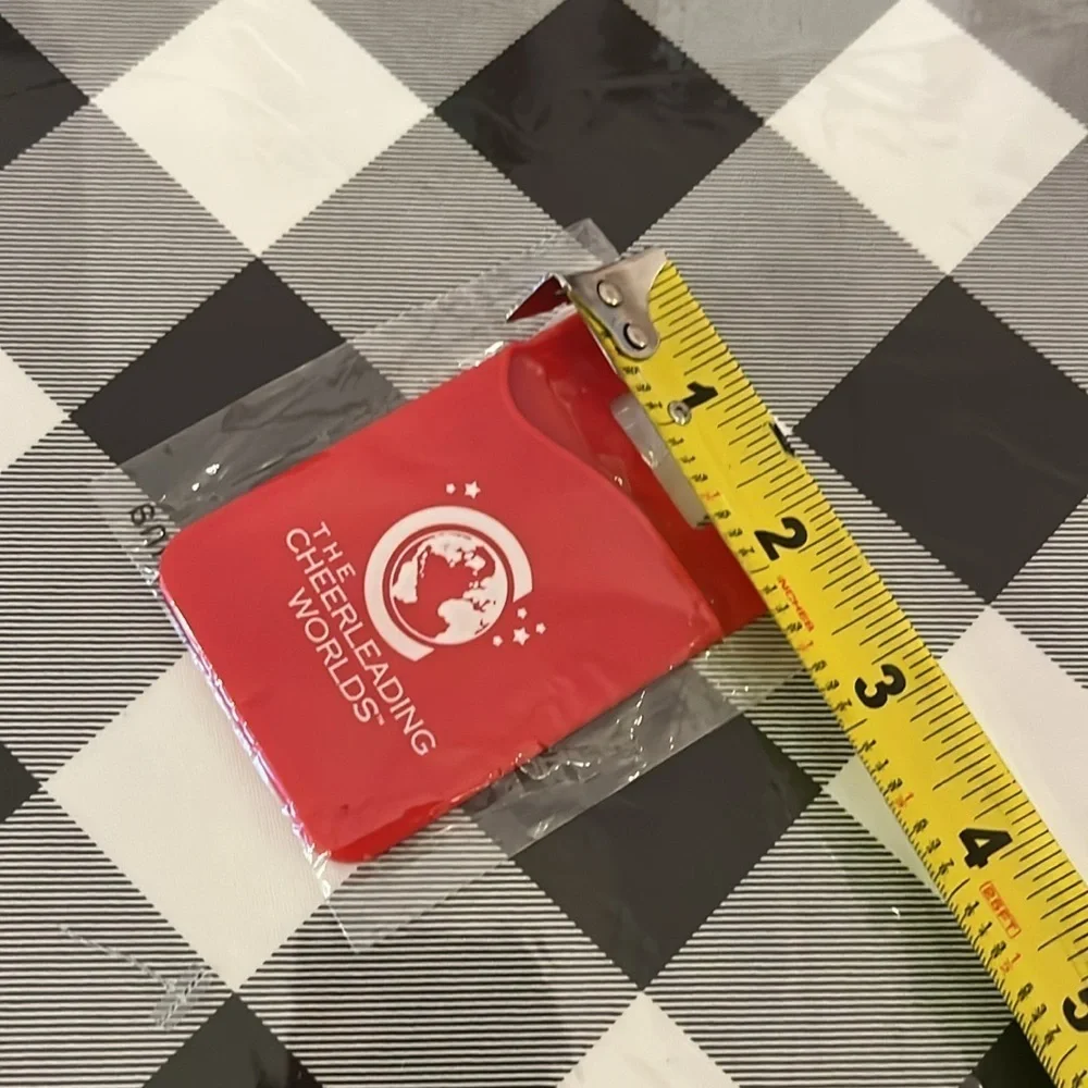 New Cheerleading Worlds Phone Card Holder Red